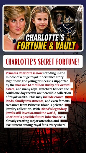 URGENT: Princess Charlotte Set to Inherit Huge Fortune and Princess Diana’s Iconic Jewels