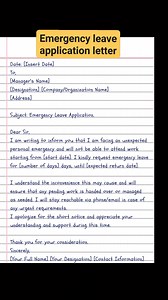 969K views · 6.2K reactions | How to write leave application part_3 #leaveapplication #sickleave #viral | English Class | Facebook