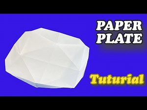 How to Make a Paper Plate | Origami Plate | Origami Paper Tableware