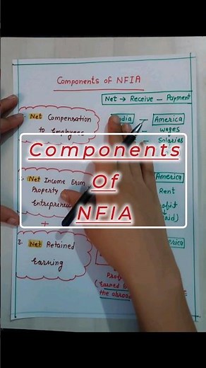 Components of net factor income from abroad | NFIA calculation | National Income #nationalincome