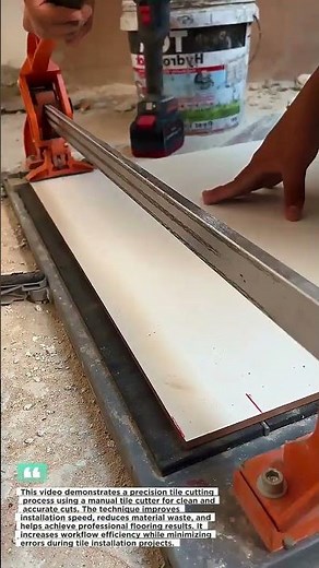 Perfect Tile Cutting Trick Saves Massive Time