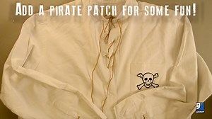 30K views · 76 reactions | ARR you ready to be a #pirate? If you have a button down shirt and a few minutes, we have the perfect DIY costume idea!  #SuitUp4Halloween #GoodwillHalloween goodwill.org/Halloween | Goodwill Industries International | Facebook