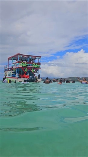 Standing in the middle of the Caribbean Sea at Tobago’s Nylon Pool. #travel #tobago #nylonpool