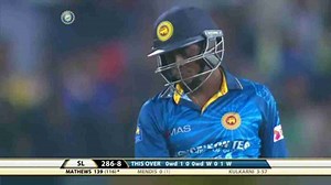 5TH ODI: IND vs SL – Ajantha Mendis Wicket