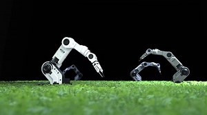 Smart robotic farmers concept, robot farmers, Agriculture technology, Farm automation