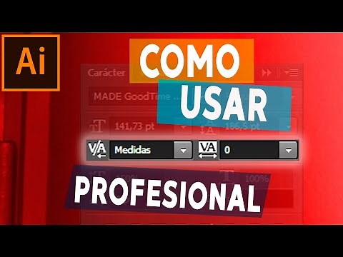 Espacio entre letras. Interletrado con Tracking y Kerning en illustrator cc2022