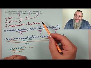 (DiffEQ, Fall 23) 03 - Verifying; initial values; setting up; existence/uniqueness