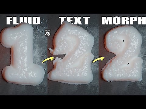Fluid Text Morphing in Blender - Tutorial