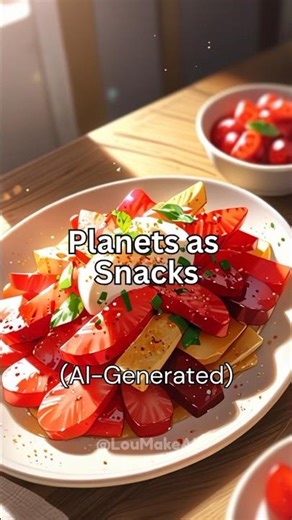 Planets as Snacks | AI Generated