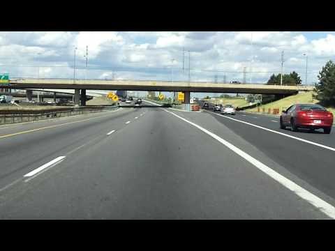 Toronto Airport Interchange: Highway 401 east to Highway 427 north