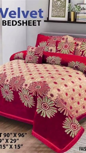 luxury bridal bed sheet#bedroom #home decor