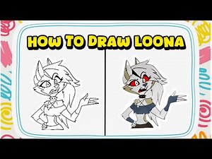 How to Draw Loona from Helluva Boss – Hazbin Hotel Character Tutorial