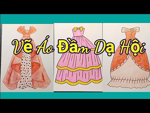 vẽ trang phục dạ hội nữ | Vẽ thời trang | Thiết kế tạo mẫu trang phục | thiết kế thời trang | Kcart3