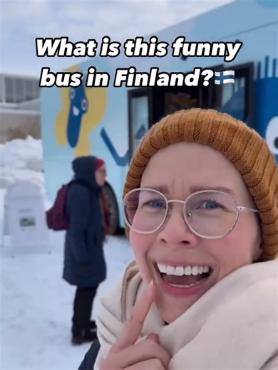 Do you have such buses where you live?📚 Let me know in the comments!⬇️ There are 120 library buses in Finland! 🚌 They go around the cities, schools, kindergartens and countrysides, so that everyone has an access to free books no matter the location 🙌🏻💕 #finland #finlandtiktok #finnishtiktok #finnish