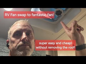 RV MUST! How to install fantastic fan or Maxx Air vent fan without removing the roof vent!