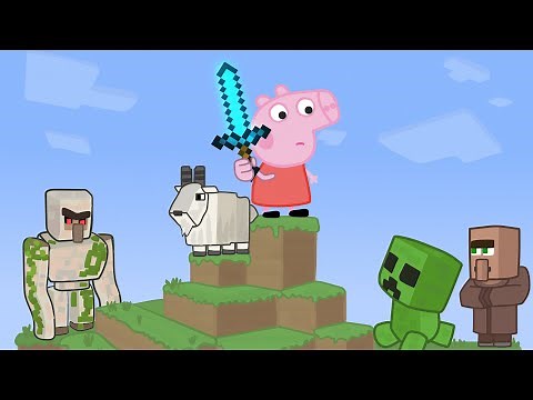Peppa vs Minecraft Animation