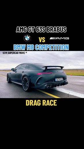 BMW M8 Competition vs AMG GT63s Brabus - Drag Race Comparison