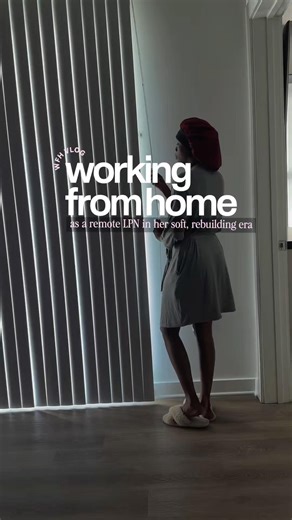 Come to work with me as a remote WFH LPN 👩🏾‍💻🩺 #wfh #wfhvlog #remotenurse #lpn #workingfromhome