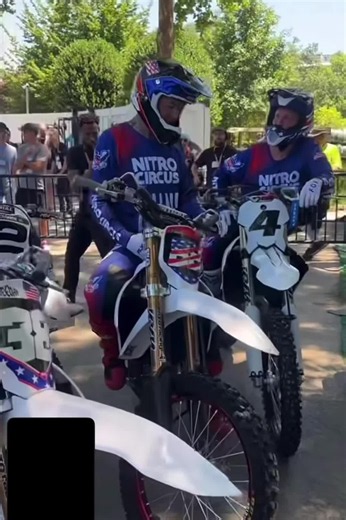 Nitro Circus at the White House! Preparing for their jumps! #thewhitehouse #motocross #travispastrana #fyp #nitrocircus @Brian Deegan @Metal Mulisha @The White House