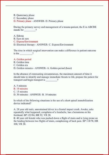 Phtls Post Test 9Th Edition Latest Version With 100 Questionupdate video