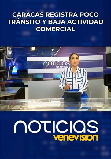 La capital venezolana presenta poco tránsito y la mayoría de los comercios con las santamarías abajo, tras la tensión generada por los ataques de Estados Unidos en Venezuela la madrugada del sábado 3 de enero. 🎤Rafael Aníbal Camacho con la información ¡Activa el sonido! #NoticiasVenevision #Venezuela #4Ene
