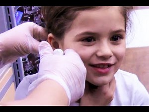 Cheese Heads! Emma Finally Gets Her Ears Pierced!