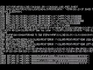 Original Biorhythm System : Home made BASIC program list contents