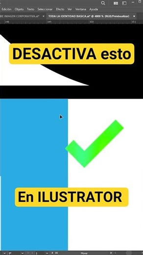 Cómo EVITAR que ILLUSTRATOR se AJUSTE a PIXELES 🔥 #diseñografico #illustratortips
