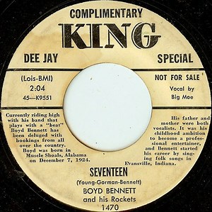 Boyd Bennett And His Rockets - Seventeen