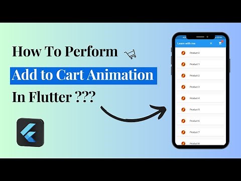 Add to Cart Animation In Flutter | Flutter Animation | Animation
