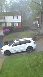 A video sent to Pittsburgh's Action News 4 shows Tuesday's powerful storm blowing through the Blackridge/Penn Hills area, toppling a tree onto a car and nearly missing one driving by. LATEST: https://www.wtae.com/article/allegheny-county-dramatic-video-tree-topples-car/64653875 | WTAE-TV Pittsburgh