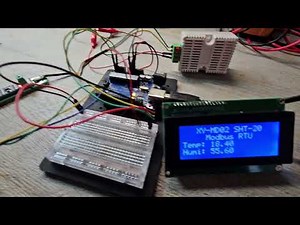 XY-MD02 SHT-20 via Arduino modbus , temperature and humidity measurement