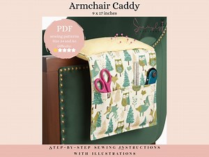 Armchair Sewing Caddy PDF Sewing Pattern for Beginners (A4 and A0) - Etsy