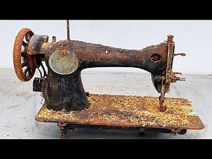 1945's Antique Sewing Machine Restoration // Restore and Repair Old Sewing Machine