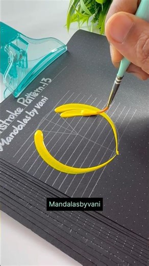 Brushstroke Tutorial #shortsfeed #art #dotmandala #shorts #shortvideo#viral#trending#dotmandala