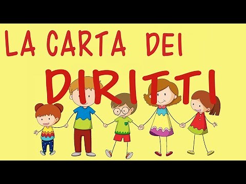 La Carta dei Diritti- 20 novembre- giornata dei diritti dei bambini- con testo in descrizione-