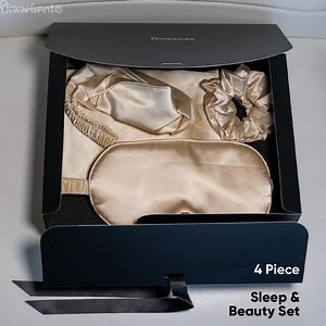 Satin Sleep Set: Pillowcase, Eye Mask, Headband & Scrunchie - Etsy