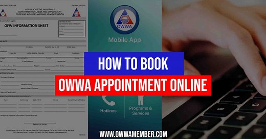 How to Book OWWA Appointment Online