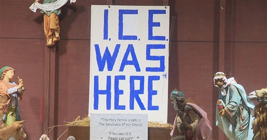 Priest says controversial "ICE was here" nativity will stay up until he speaks to Boston archbishop