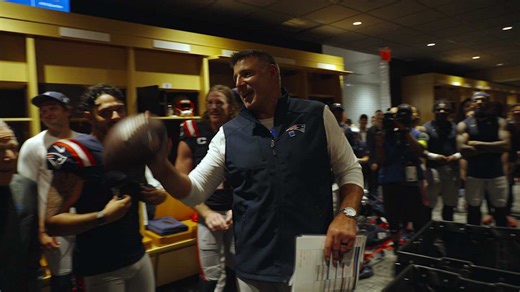 Patriots Locker Room Celebration and Postgame Speech Following Win Over the Dolphins