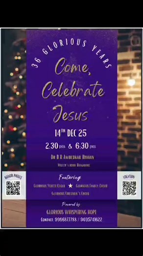 Glorious on Instagram: "THE 2025 CHRISTMAS CONCERT please pray, post, promote... Thank you"