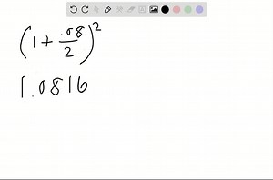 determine the rate that represents the better deal. 8% compounded semiannually or 7.9% compounded daily | Numerade
