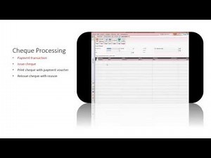 Sage 50 - Cheque processing and post dated cheque