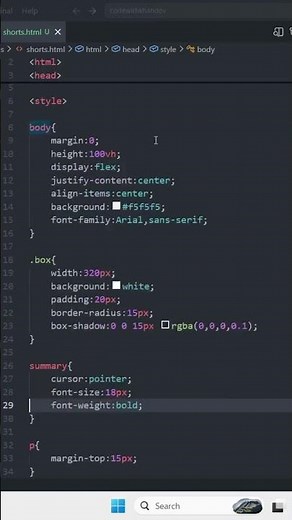 😳 HTML Can Hide Content Without JavaScript! #shorts