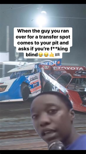 266K views · 1.7K reactions | “Man I swear I thought I had you cleared” 酪 #dirtbehindthescenes #dham #TylerCarpenter #funny #comedyreels #comedy #racing #dirttrackracing #dirtracing #racecar | Dirt Behind The Scenes | Facebook