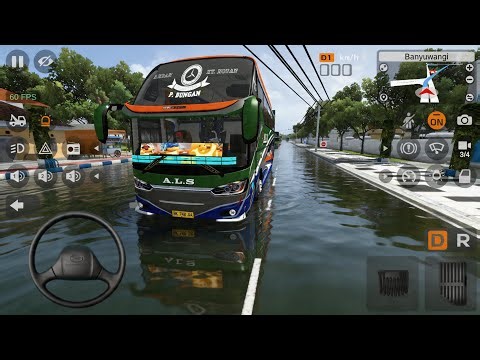 BUS SR2 ALS TEROBOS BANJIR DEKAT TERMINAL‼️ Nekat Tapi Selamat 😱 BUSSID Indonesia