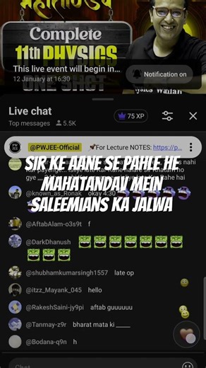 MAHATANDAV SALEEM SIR#MAHATANDAV#PHYSICS WALLAH