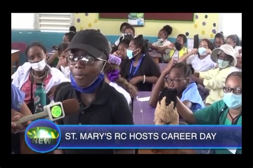 4.8K views · 107 reactions | The St. Mary’s Roman Catholic School in Kingstown last week hosted a career day for the students to help them contemplate a career path from an early age. Our news team visited the school fair and spoke to some of the students under the advice of the principal and they were all ecstatic to speak on their career choice. | SVG TV | Facebook