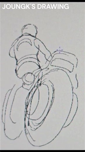 Draw a Young Motorcyclist