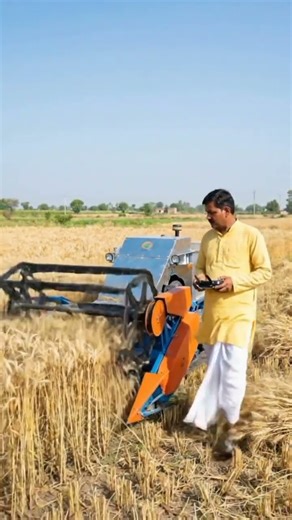 Smart Farming with a Modern Wheat Harvester 🌾